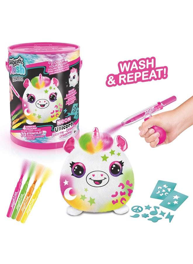 Airbrush Plush - Neon Squish Pals Paint Can