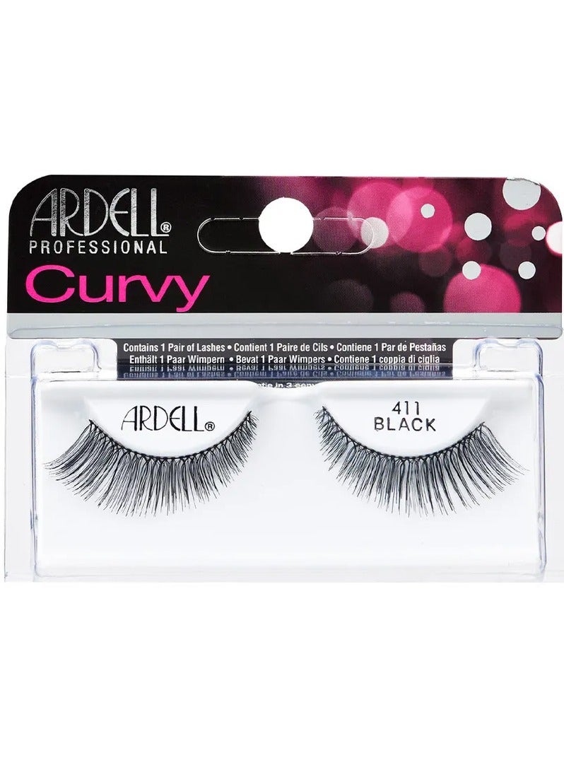 Curvy Strip Eyelash, Black #411