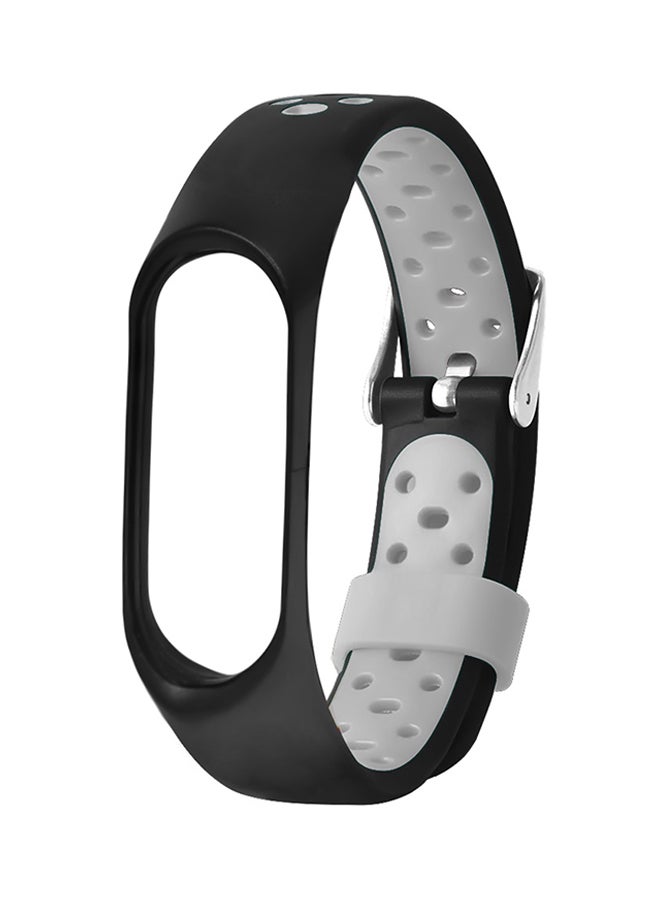 Silicon Replacement Band For Xiaomi Mi Band 3 Black/Grey