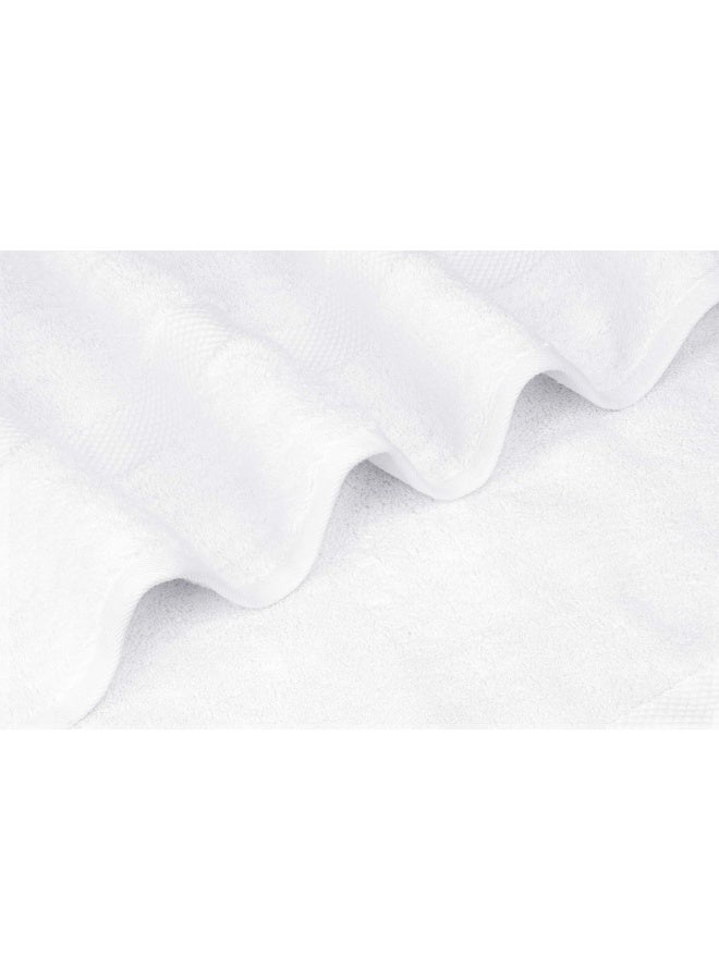 Luxury White Bath Towels Large Circlet Egyptian Cotton Highly Absorbent Hotel Spa Collection Bathroom Towel 30X56 Inch Set Of 2
