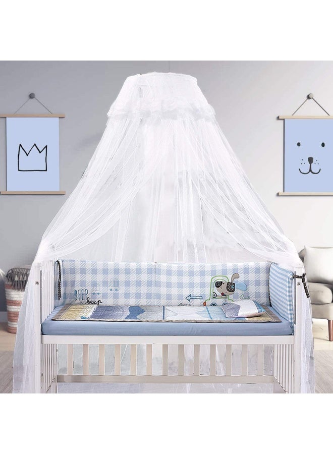 Baby Net Baby Toddler Bed Crib Dome Canopy Netting White