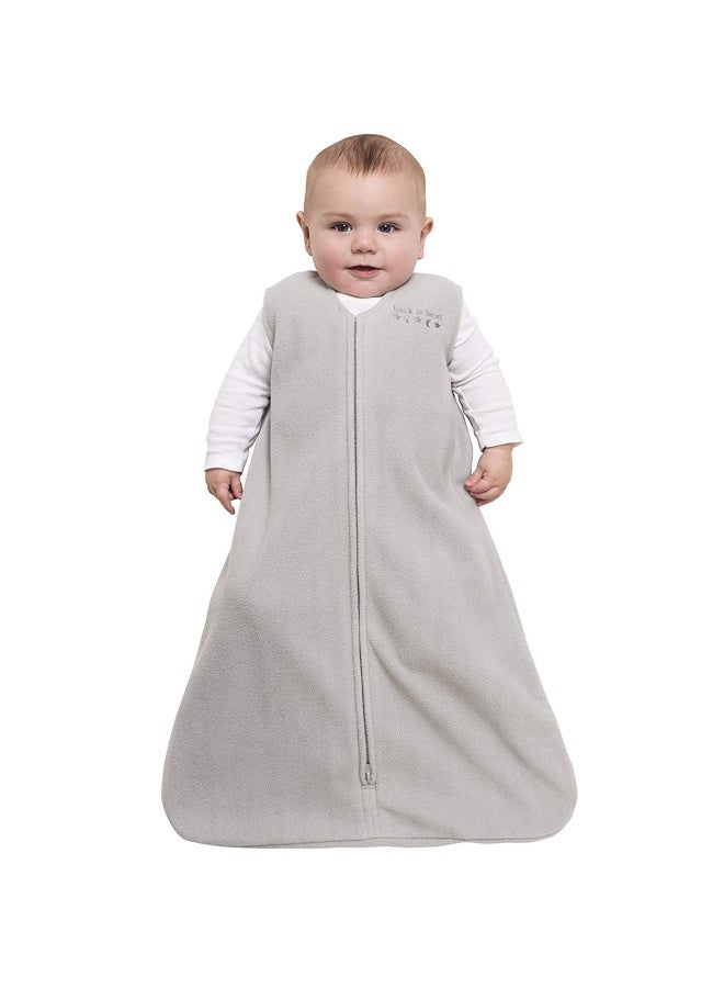 Sleepsack Micro Fleece Wearable Blanket Gray Medium