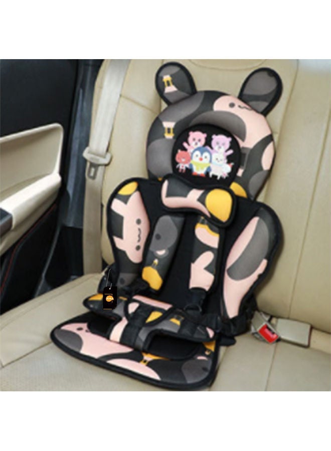 Portable Child Car Safety Chair With Five-Point Belt for 18-24 Months Kids