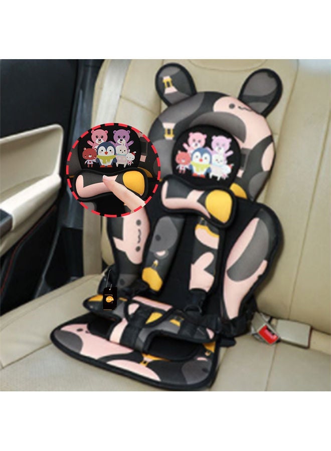 Portable Child Car Safety Chair With Five-Point Belt for 18-24 Months Kids