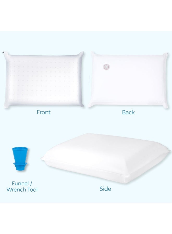 Water Pillow Memory Foam Re Invented With Waterbase Technology Clinically Proven To Reduce Neck Pain And Improve Sleep Quality