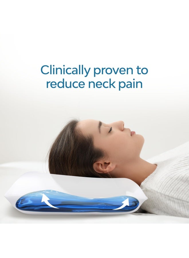 Water Pillow Memory Foam Re Invented With Waterbase Technology Clinically Proven To Reduce Neck Pain And Improve Sleep Quality
