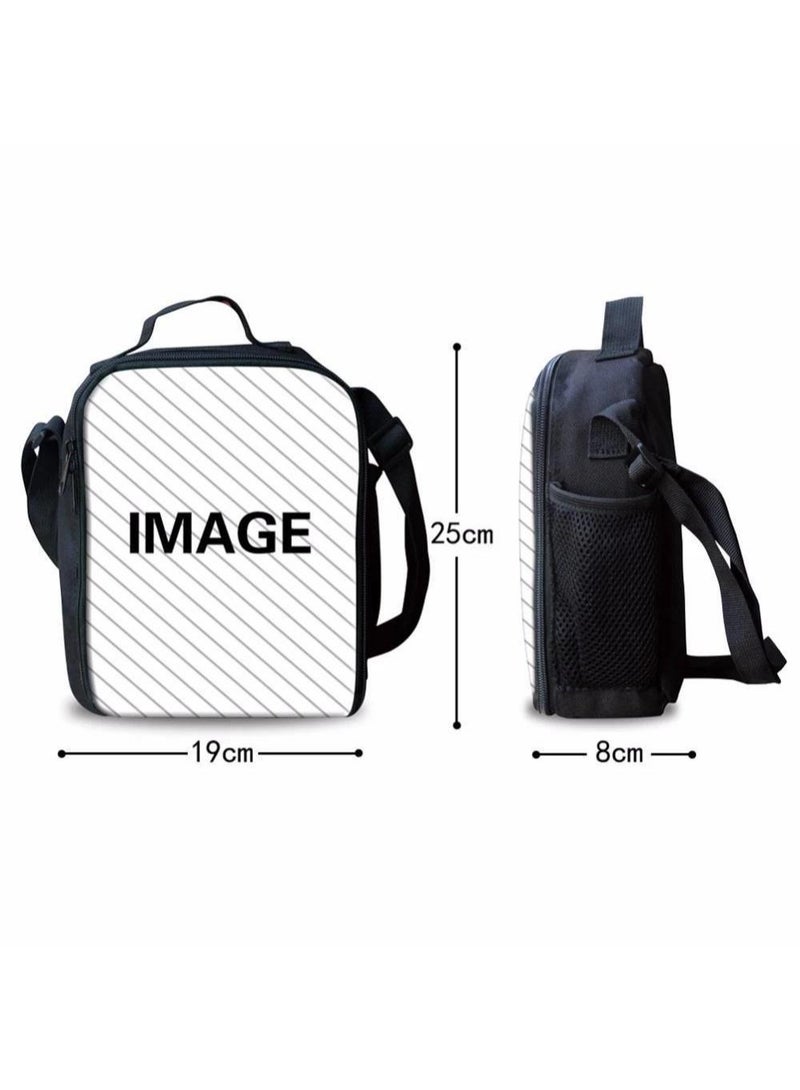 3 pcs set Kuromi Children Backpack Daypack Schoolbag Girls  Boys School Book bag with Lunch Box Pen Case