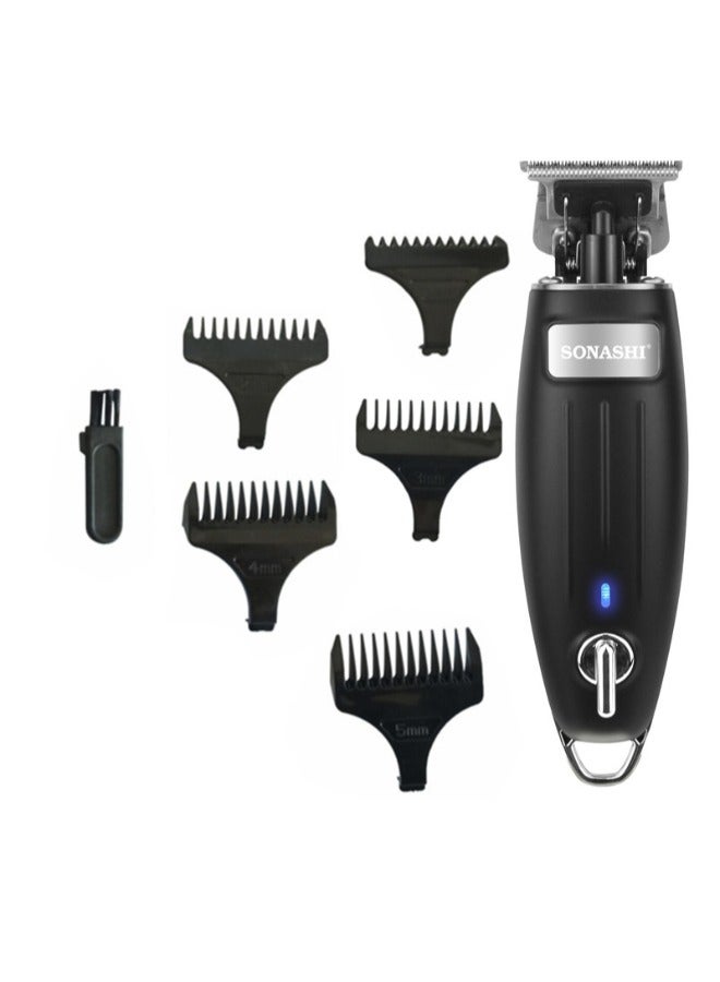 Rechargeable Hair Clipper With TType Cutter Blade HighSpeed Motor With 3 Hours Continuous Working  Portable  Cordless Sharp And Durable For Men  SHC-1054 Black