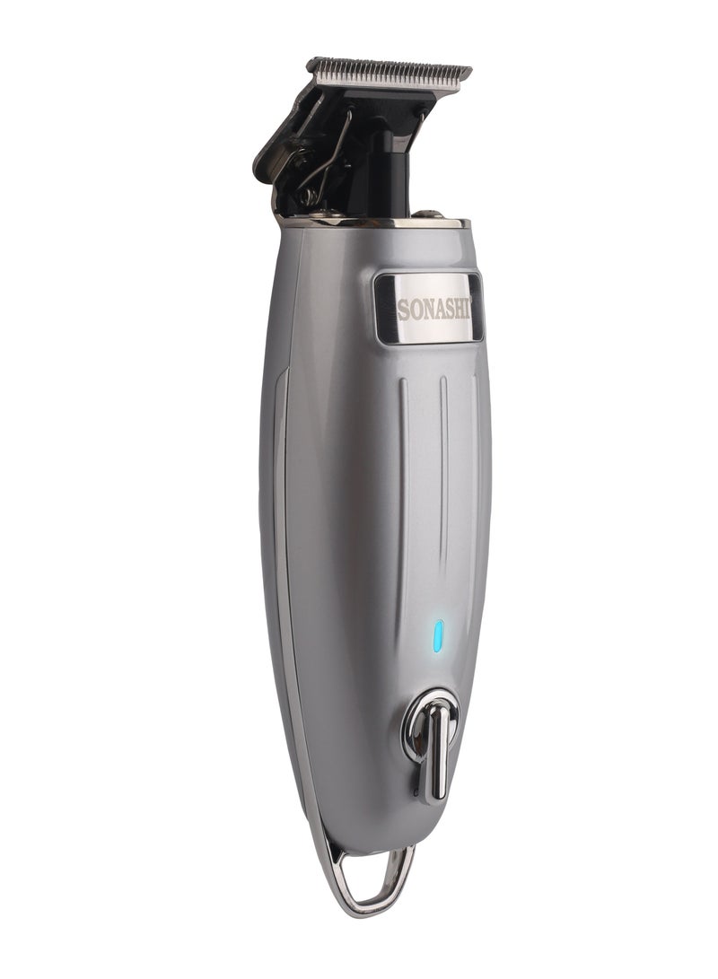 Rechargeable Hair Clipper With TType Cutter Blade HighSpeed Motor With 3 Hours Continuous Working  Portable Sharp And Durable Cordless Hair Clipper For Men SHC-1054 Silver