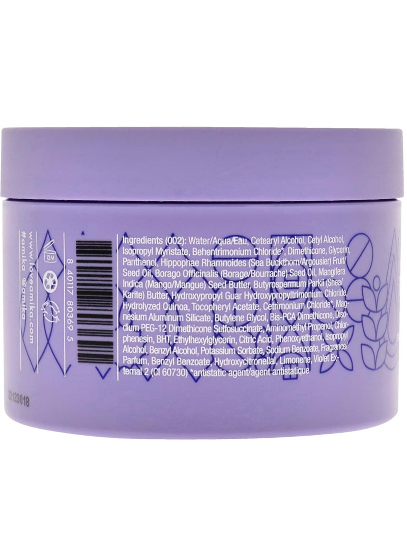 Amika bust your brass cool blonde purple intense repair hair mask 250ml