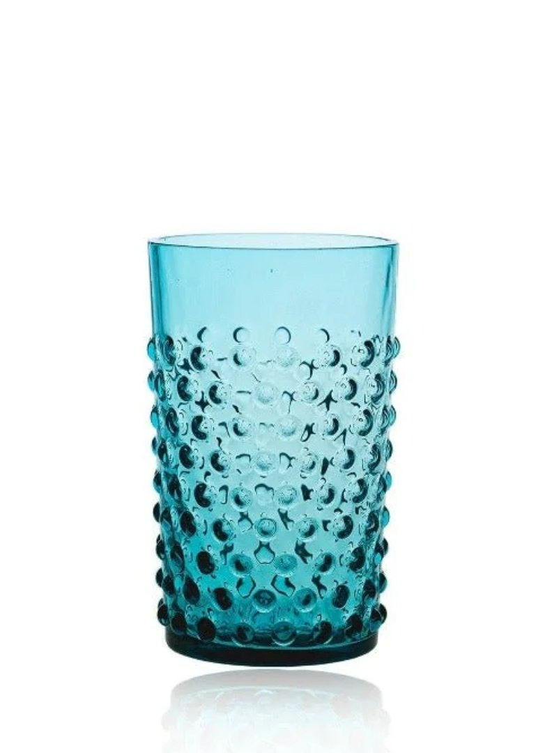 Glacier Blue Hand-blown Glass - Set of 2