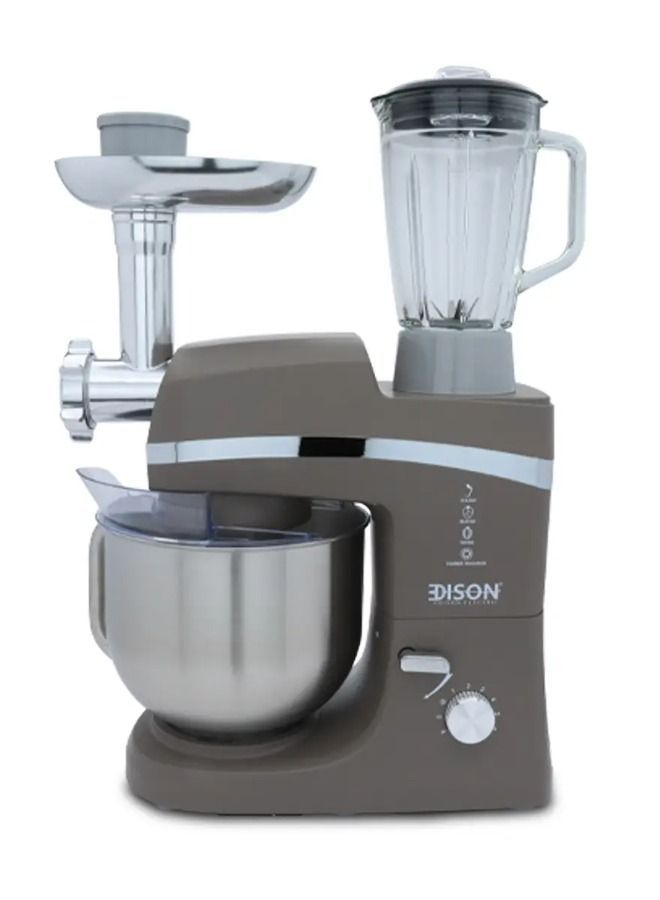 Stand Mixer 4Functions 6.5Liters Steel Cappuccino 1000Watts