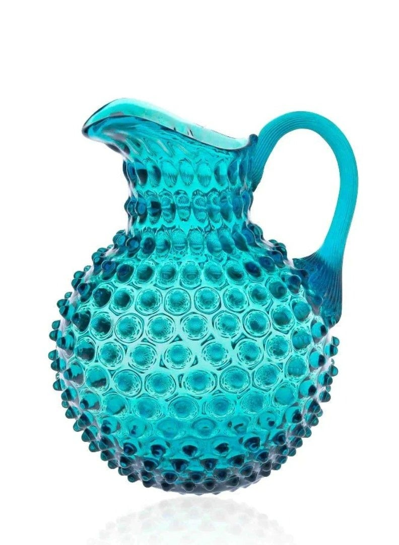 Glacier Blue Hand-blown Water Jug