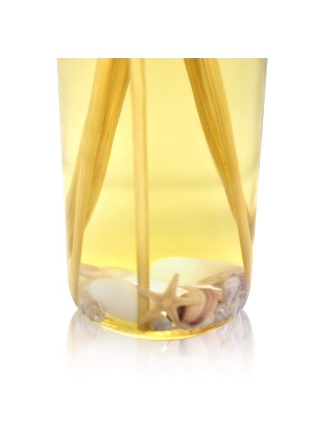 Ocean Mist And Sea Salt Reed Diffuser Set Made With Essential Oils And Real Botanicals Decorative Air Freshener For Large Rooms Beautiful Home D Cor Makes A Great Gift