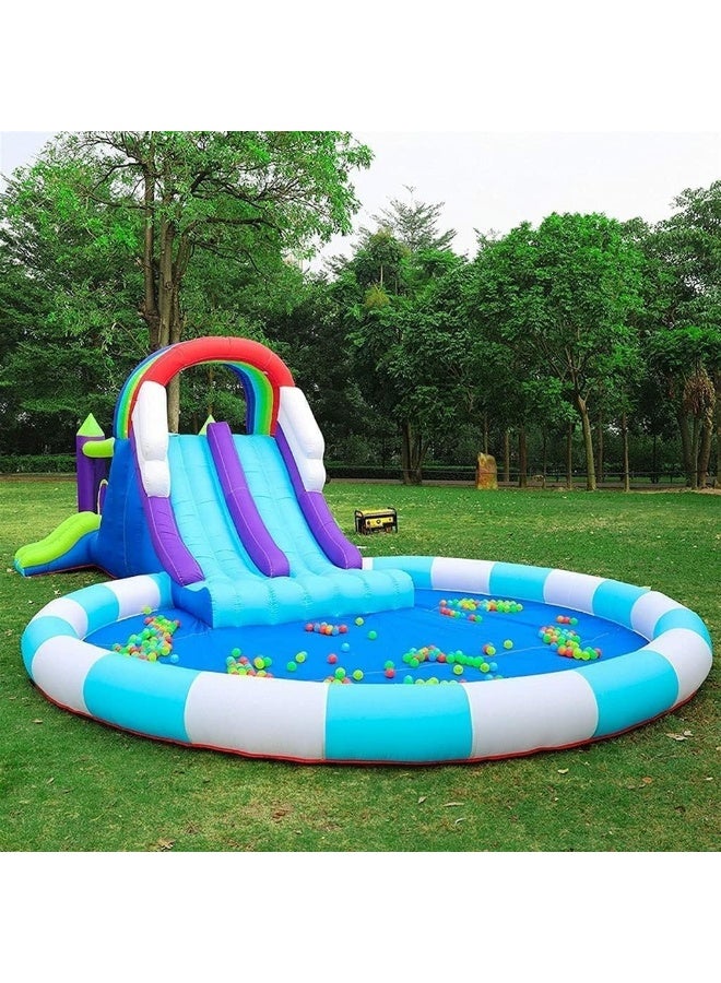 RBW TOYS Bouncy Castles Playground Trampoline Inflatable Castle Home Children's Slide Outdoor Toys Rock Climbing Naughty Castle