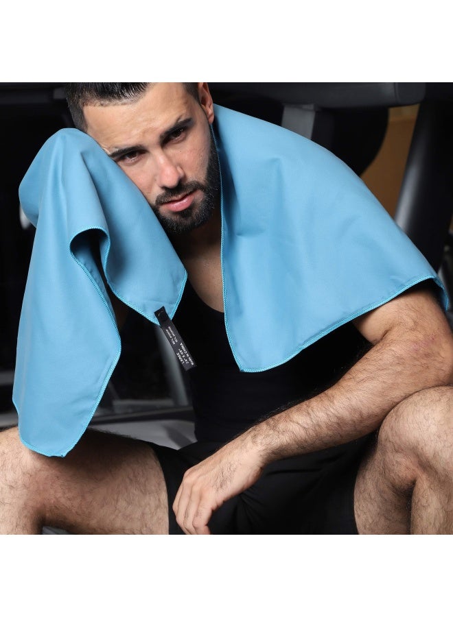 Microfiber Towel Marine Blue 30 X 60 Inches