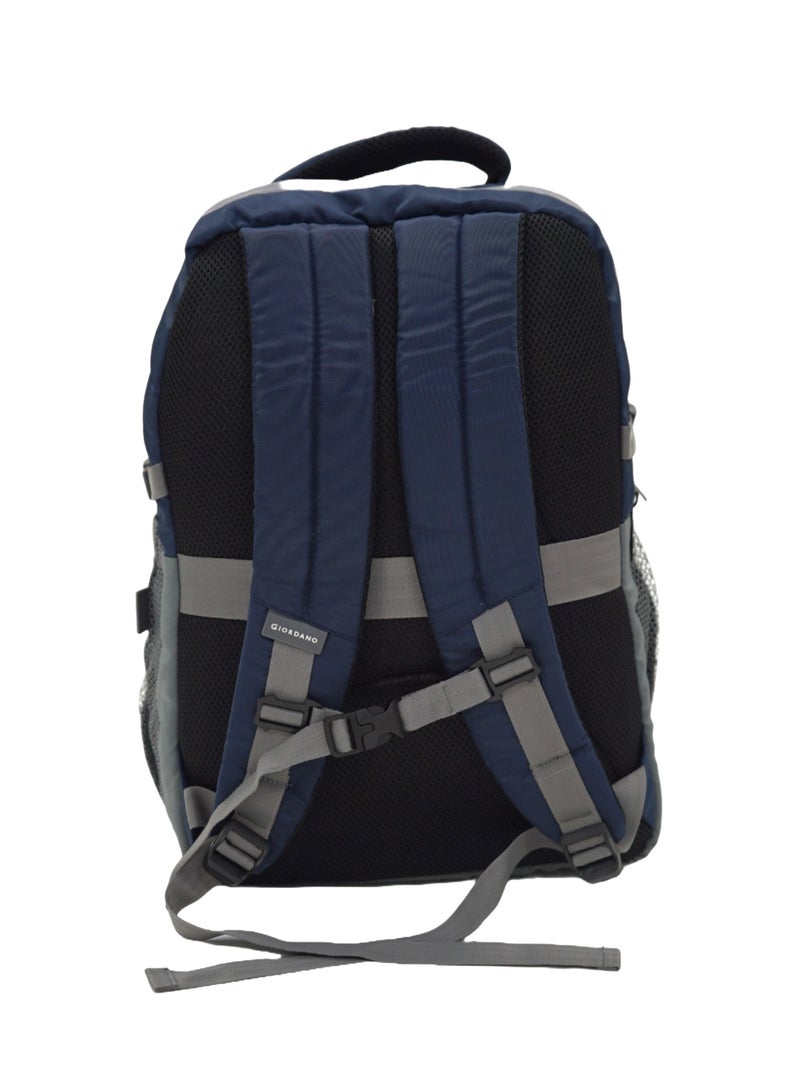 Giordano Orion Backpack Blue Grey 19-Inches, Travel-Friendly & Versatile Lightweight Bag with Multi-Compartment, Laptop Padding – Ideal Bag for Men Women Office Work Outdoor