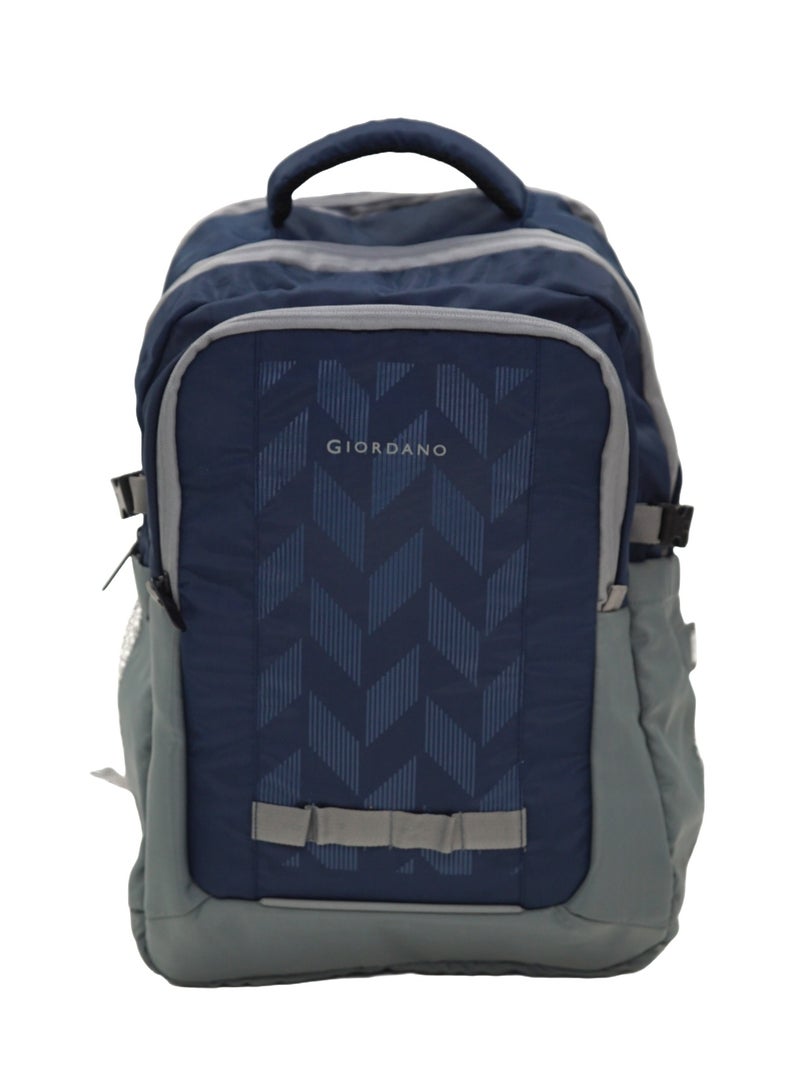 Giordano Orion Backpack Blue Grey 19-Inches, Travel-Friendly & Versatile Lightweight Bag with Multi-Compartment, Laptop Padding – Ideal Bag for Men Women Office Work Outdoor