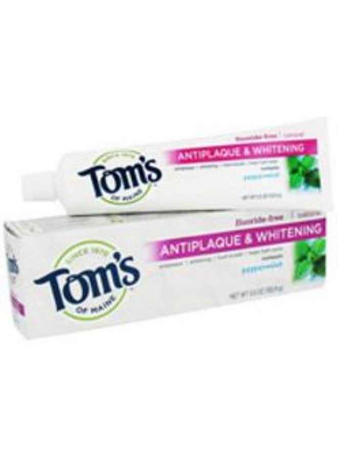 Fluoride Free Antiplaque & Whitening Toothpaste Peppermint 5.5 Ounce