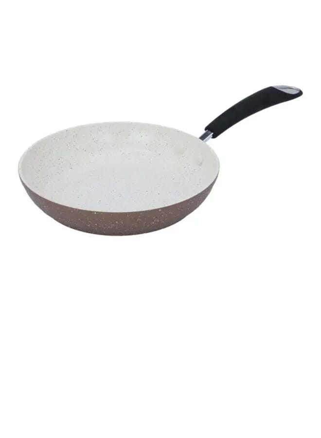 9 pieces Granite Cookware set with silicone glass lid Brown