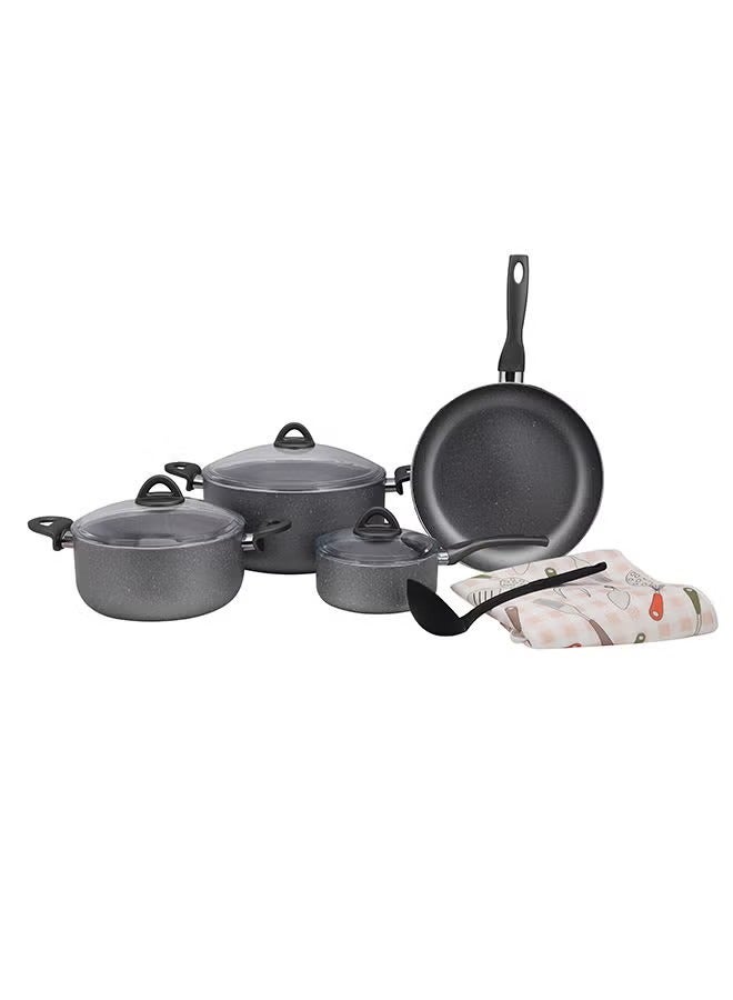 DelCasa 9pcs Smart Cookware Set Granite Coated DC2160