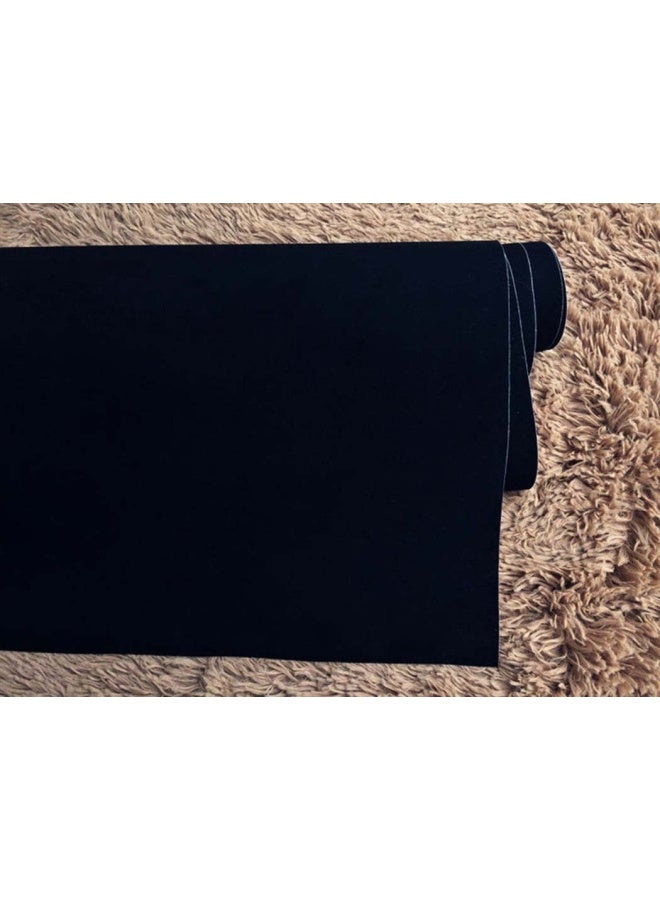 Self Adhesive Velvet Flock Backing Paper Liner For Jewelry Drawer Craft Fabric Peel And Stick Black Soft Velvet Liner For Drawer Diy 17.7 X 117