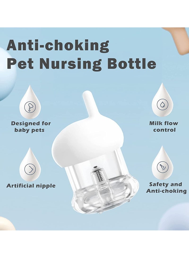 Puppy Bottles for Nursing Puppy Milk Anti-chocking Newborn Kitten Puppy Milk Bottles Kitten Bottles for Nursing Professional Feeding Nipple Bottle for Kitten Puppy and Small Animals