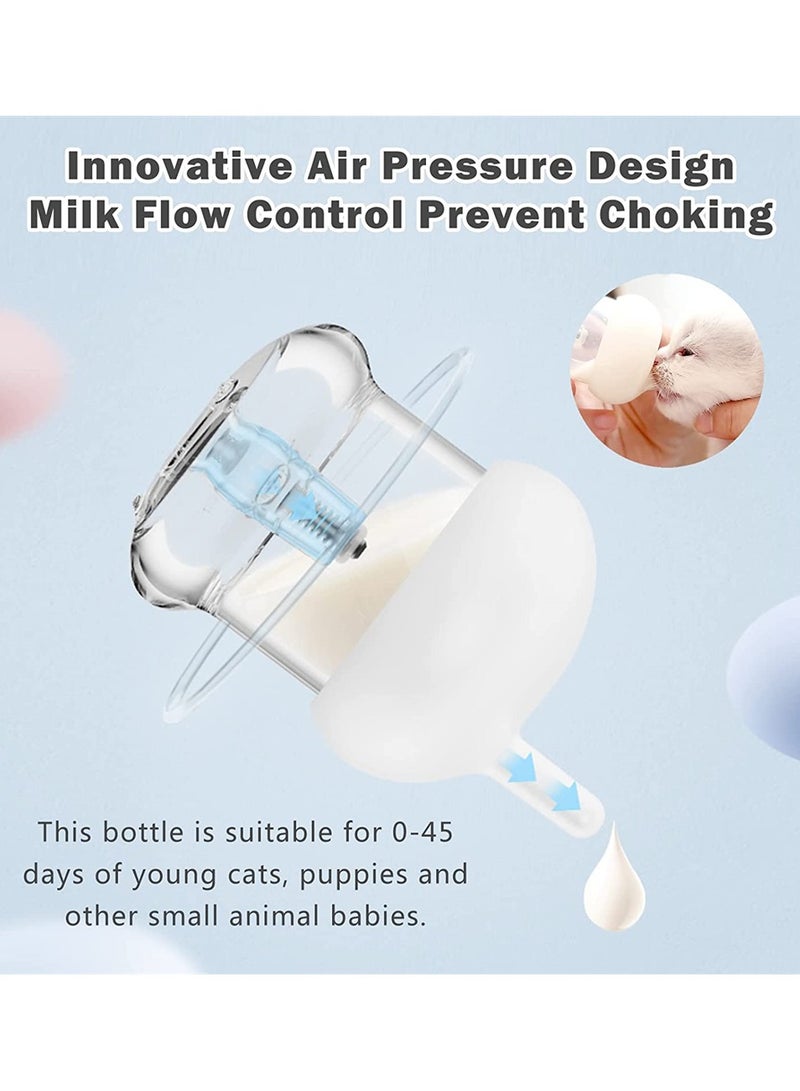 Puppy Bottles for Nursing Puppy Milk Anti-chocking Newborn Kitten Puppy Milk Bottles Kitten Bottles for Nursing Professional Feeding Nipple Bottle for Kitten Puppy and Small Animals