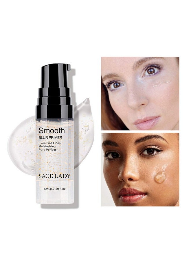 3Pcs Face Makeup Primer Set Big Pores Minimizer Perfect Cover Matte Blur Pore Eraser Filler Smooth Fine Lines Wrikles Makeup Base Foundation Primer Gold Foil Infused (6Ml/0.2Fl Ozpack Of 3)