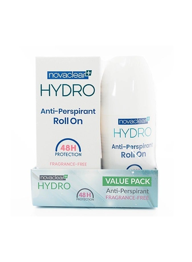 Novaclear Hydro Antiperspirant Roll On Frag Free 50 Ml ( 1+ 1 Free)