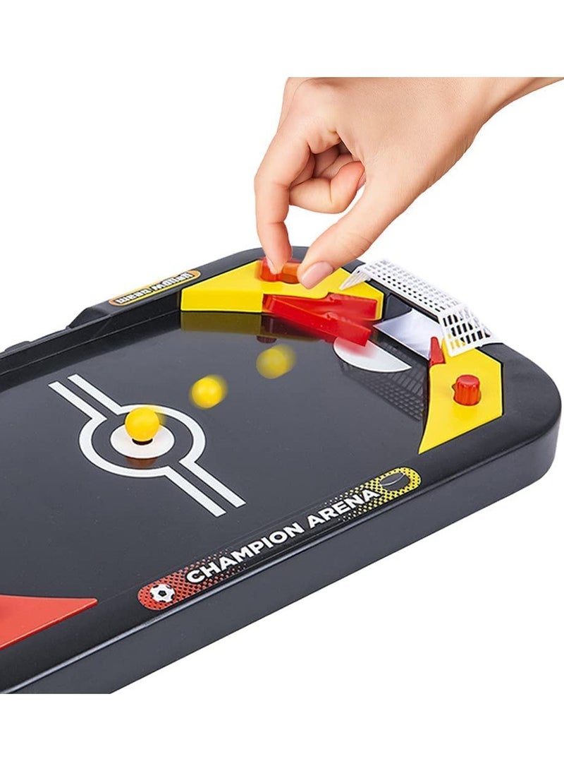 2 in 1 Sports Tabletop Game for Kids, Soccer and Hockey Table Game for Indoor Fun, Includes Pucks, Balls, and Strikers, Fits on Table or Floor for Hours of Action Packed Play