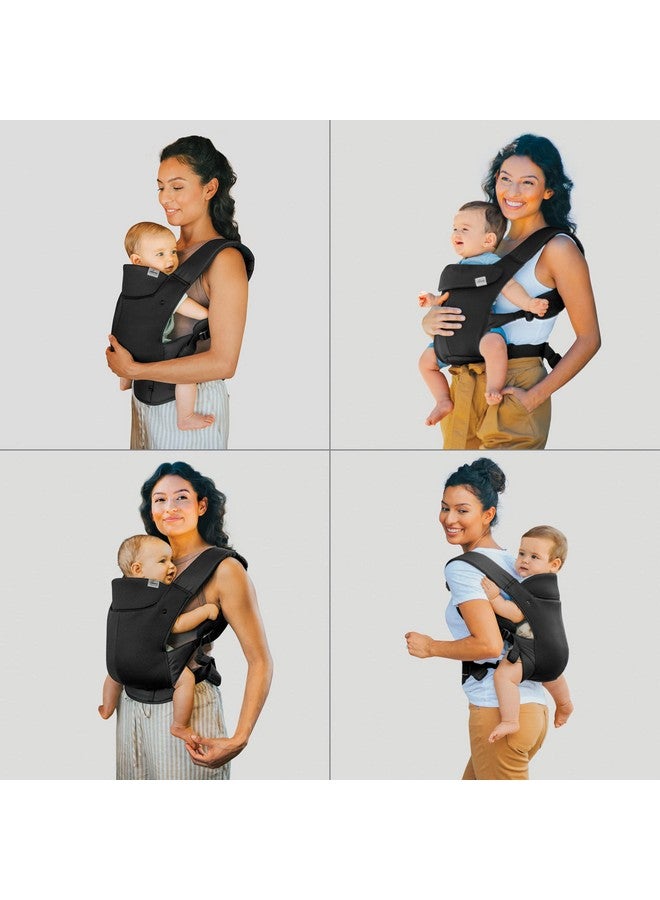 Snugsupport 4In1 Infant Carrier Front And Back Carry Positions Infant Backpack Baby Carrier Newborn To Toddler For Infants 7.533 Lbs. ; Blackblack