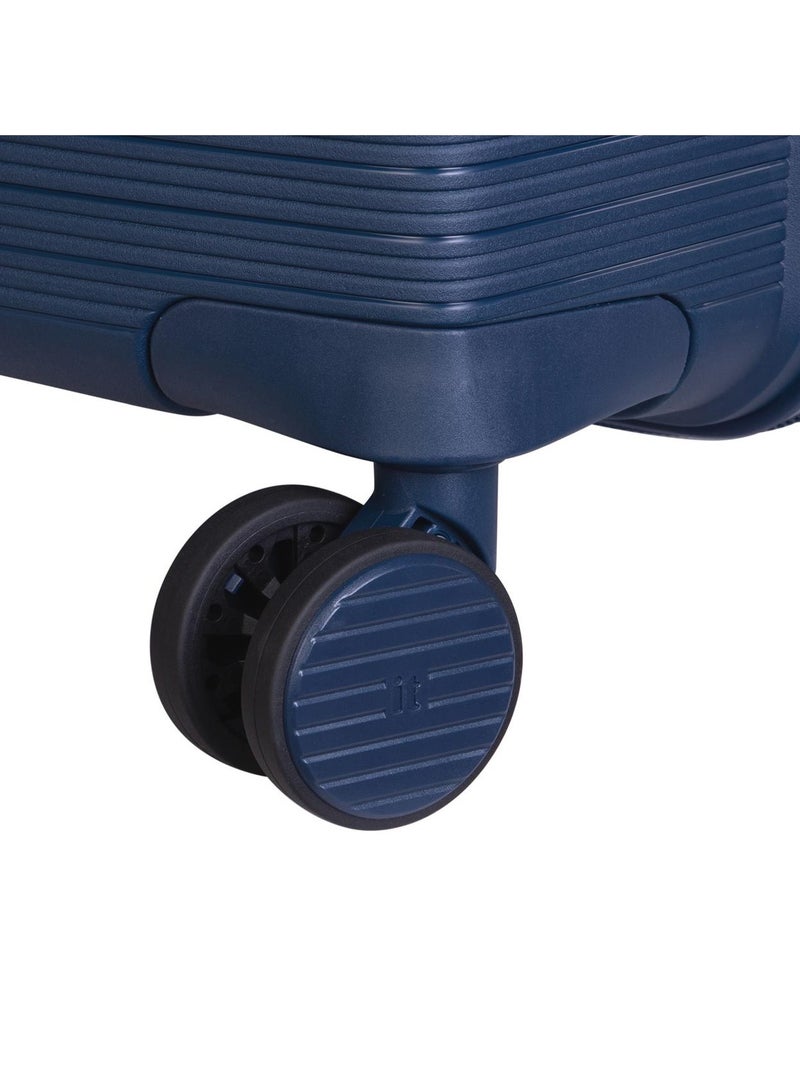 it Luggage Bag Unanimous Set of 3 Pcs, Hard Case Polypropylene (PP) Material, Matching Color Suitcases, 8x360 Degree Spinner Wheels, Expandable Trolley, Telescopic Handle, TSA Lock, Color Dark Blue