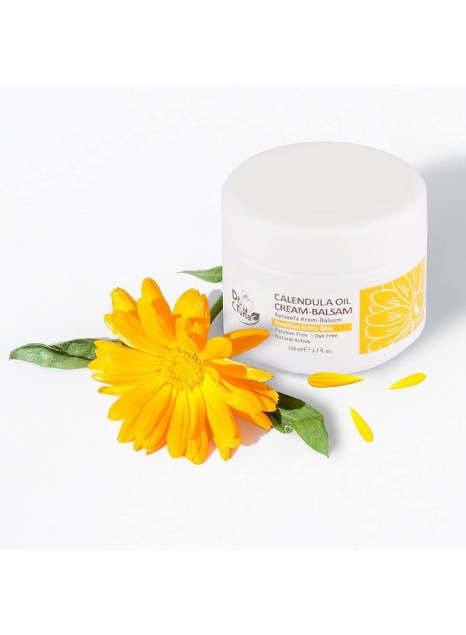 Dr C Tuna Calendula Cream Balsam For Skin Body Pure Natural Skincare Repair And Moisturizer Healing Effects For Dry Skin Plant Rich Protection With Calendula Chamomile 3.4 Fl (Old Package)