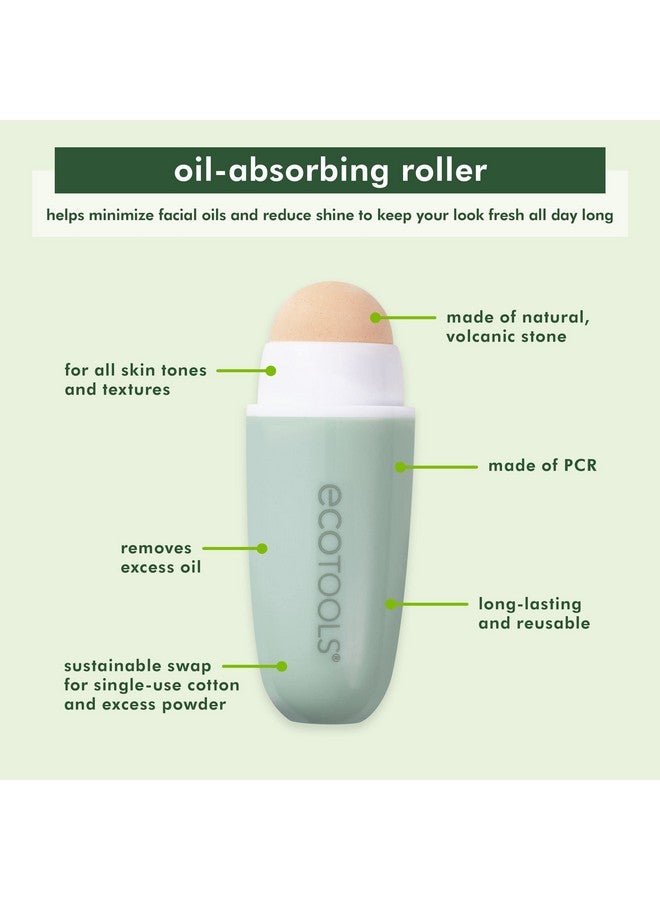 Reusable Shine Control Oil Absorbing Facial Roller Oil Absorbing Volcanic Ash Face Roller For Oily Skin Cruelty Free Facial Skincare Tool Perfect For On The Go 1 Count