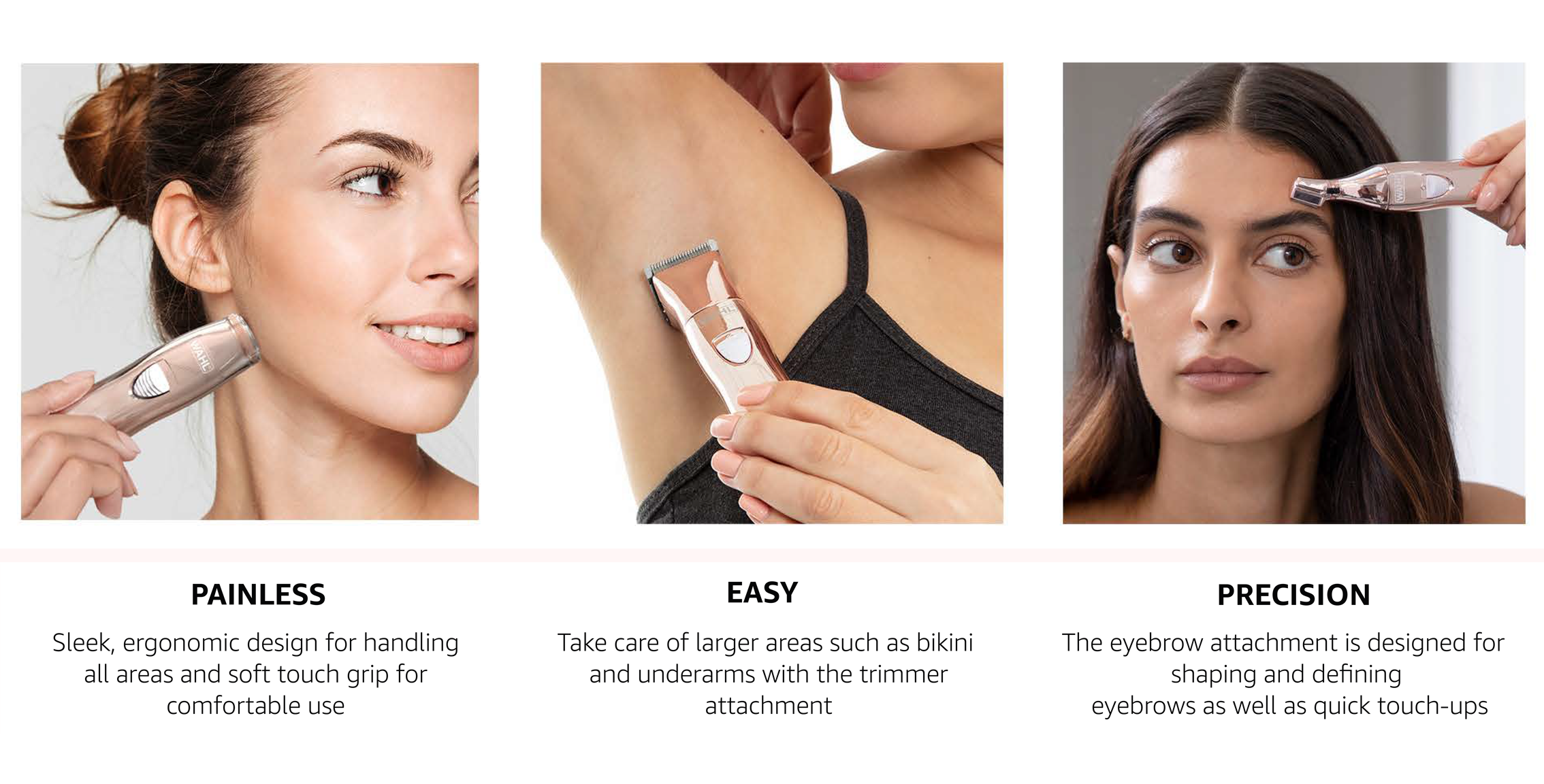 Pure Confidence Face & Body Hair Remover Rose Gold