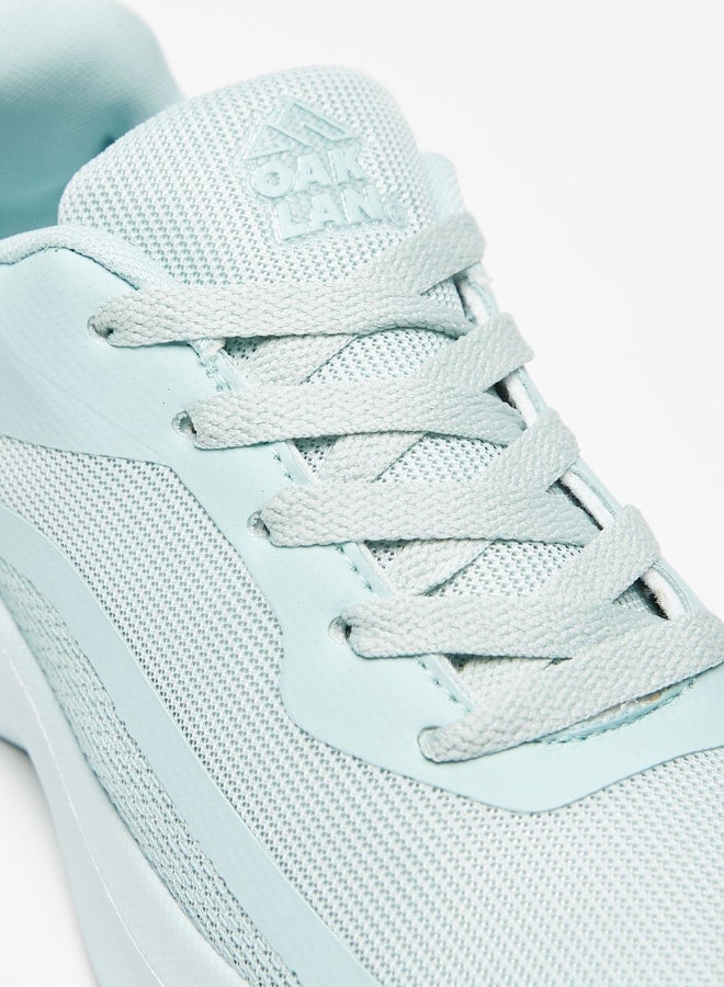 Womens Textured Lace-Up Sports Shoes