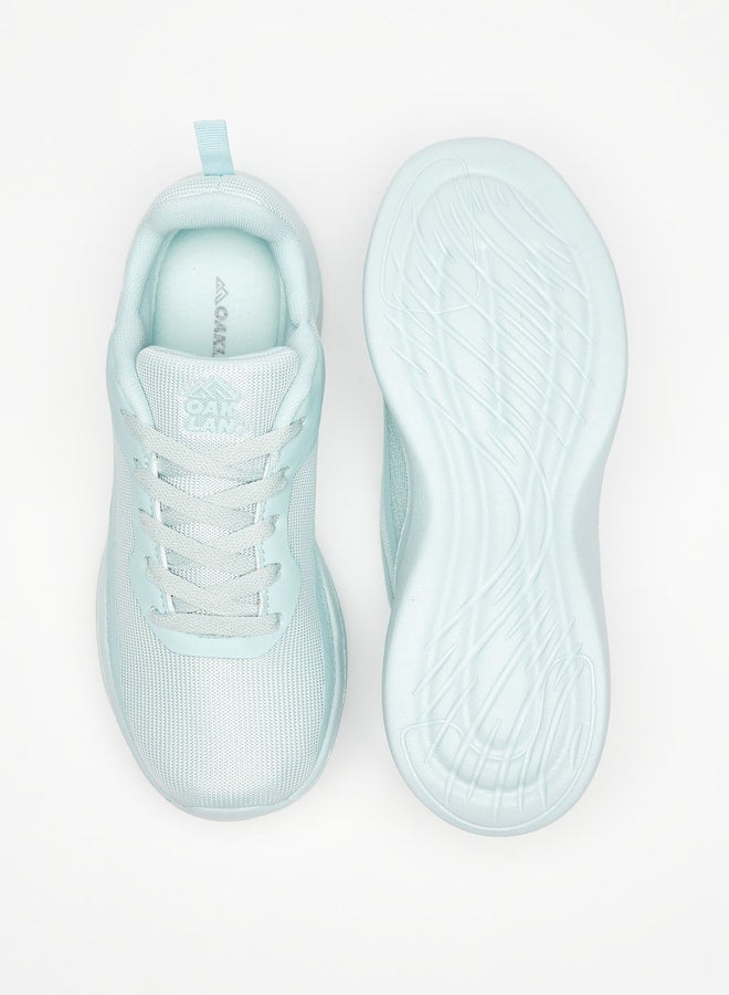 Womens Textured Lace-Up Sports Shoes