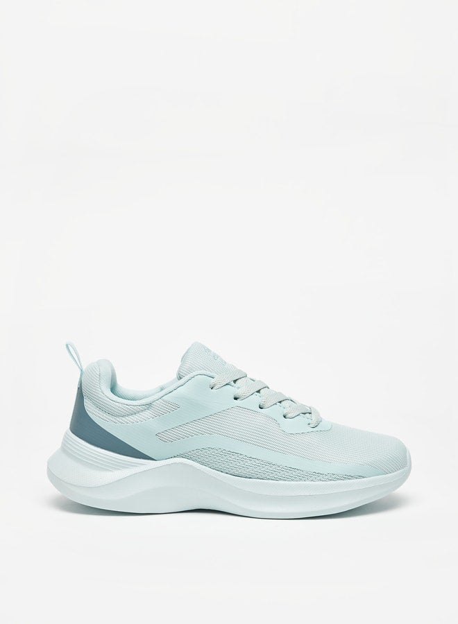 Womens Textured Lace-Up Sports Shoes