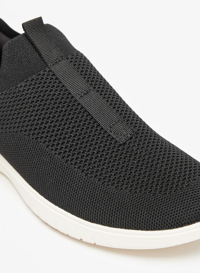 Mesh Textured Slip-On Sneakers