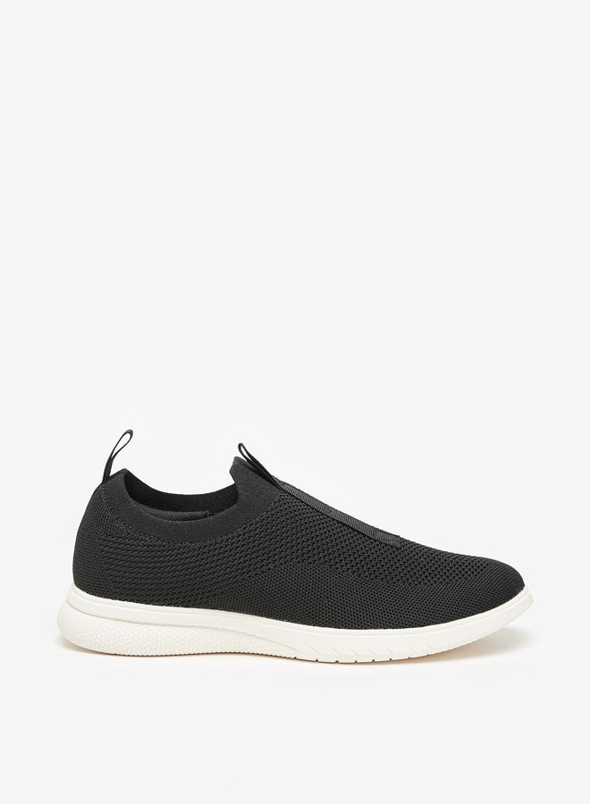 Mesh Textured Slip-On Sneakers