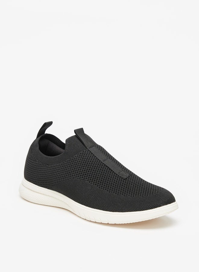 Mesh Textured Slip-On Sneakers