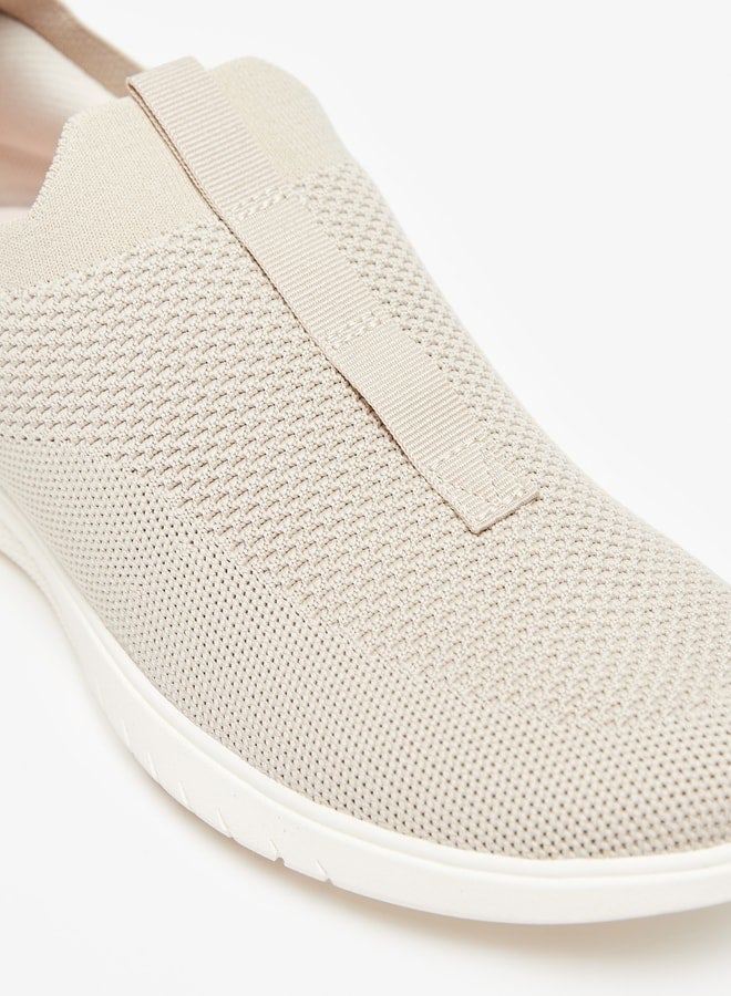 Mesh Textured Slip-On Sneakers