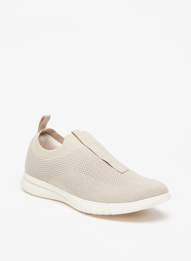 Mesh Textured Slip-On Sneakers