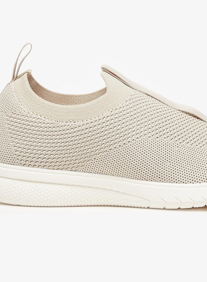 Mesh Textured Slip-On Sneakers