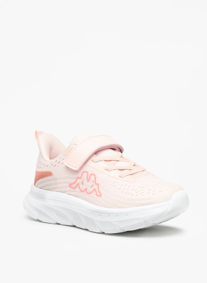 Girl's Mesh Detail Sneakers with Hook and Loop Closure