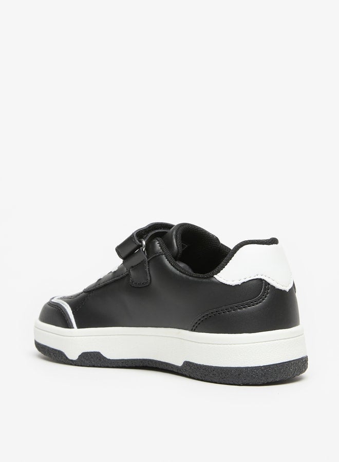 Boys Colourblock Sneakers With Hook And Loop Closure