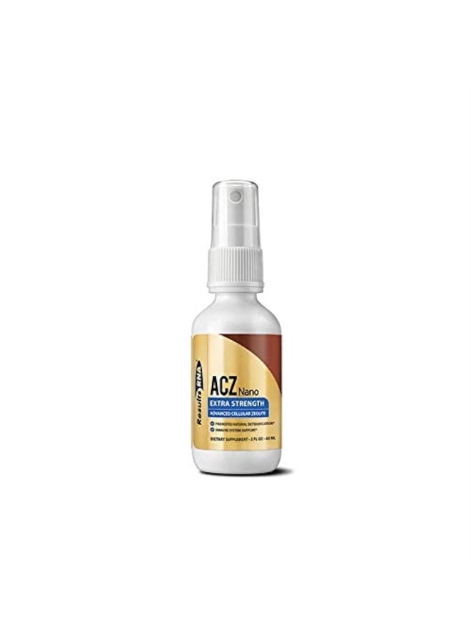 ACZ Nano Advanced Cellular Zeolite Extra Strength | Great for Total Body Detoxification and Immune System Health (2 Ounce)