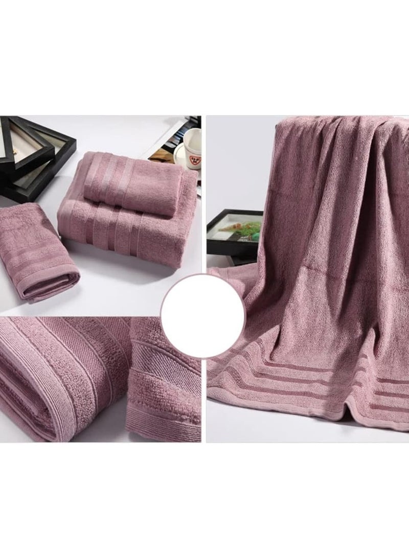 3 Pieces Bath Towel Set, bamboo fiber towel set includes 1 bath towels of 70*140cm, 2 hand towels of 34*75cm,Ultra Soft Towel Set for Bathroom