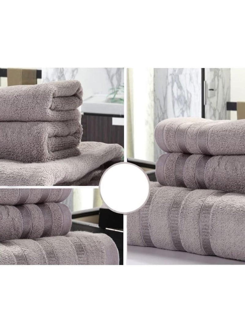 3 Pieces Bath Towel Set, bamboo fiber towel set includes 1 bath towels of 70*140cm, 2 hand towels of 34*75cm,Ultra Soft Towel Set for Bathroom